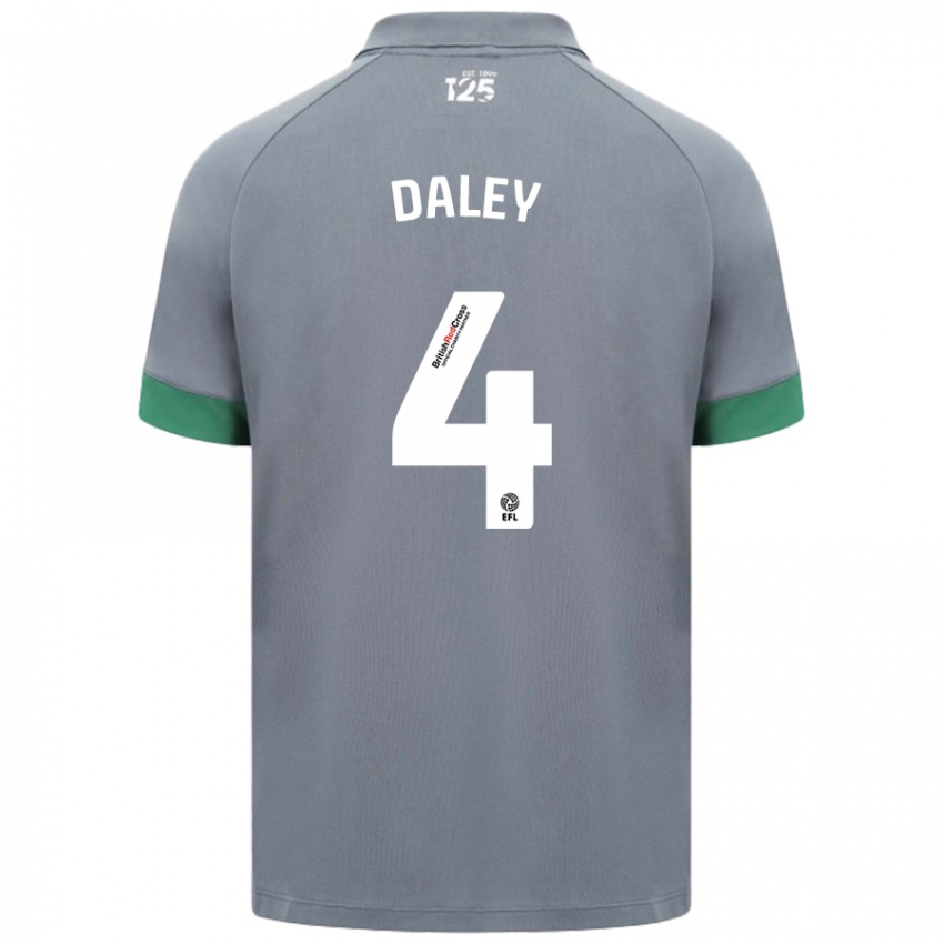 Kinderen Hannah Daley #4 Donkergrijs Uitshirt Uittenue 2024/25 T-Shirt