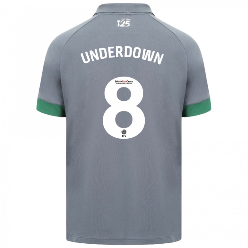 Kinderen Kanisha Underdown #8 Donkergrijs Uitshirt Uittenue 2024/25 T-Shirt