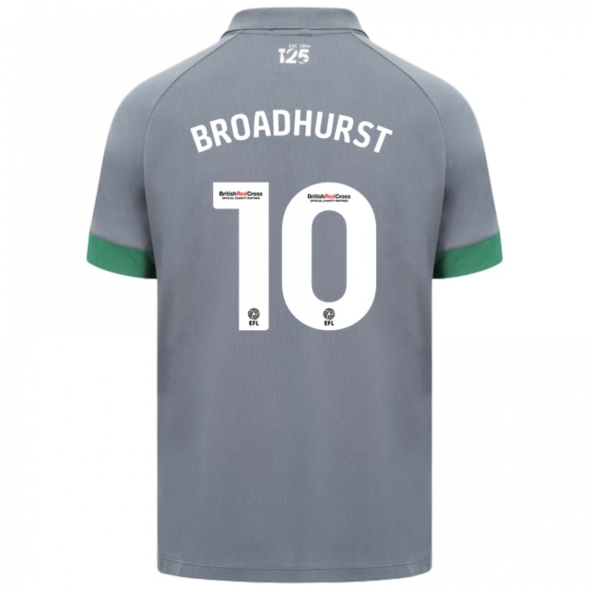 Kinderen Danielle Broadhurst #10 Donkergrijs Uitshirt Uittenue 2024/25 T-Shirt