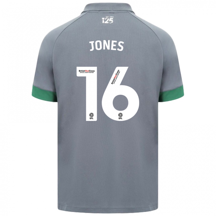 Kinderen Ellie Jones #16 Donkergrijs Uitshirt Uittenue 2024/25 T-Shirt