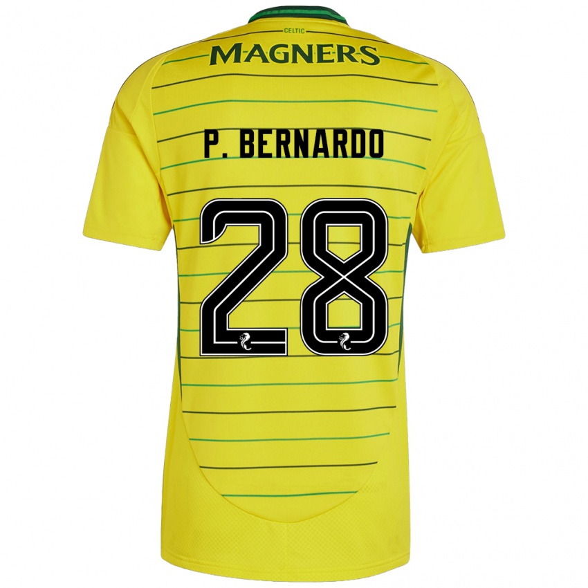 Kinderen Paulo Bernardo #28 Geel Uitshirt Uittenue 2024/25 T-Shirt