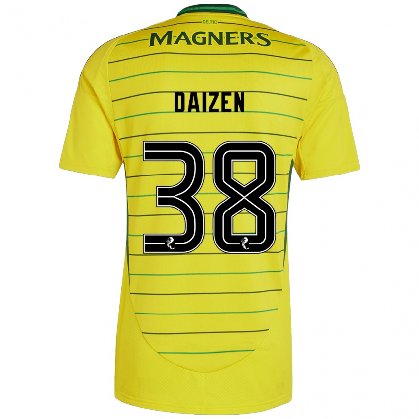 Kinderen Daizen Maeda #38 Geel Uitshirt Uittenue 2024/25 T-Shirt