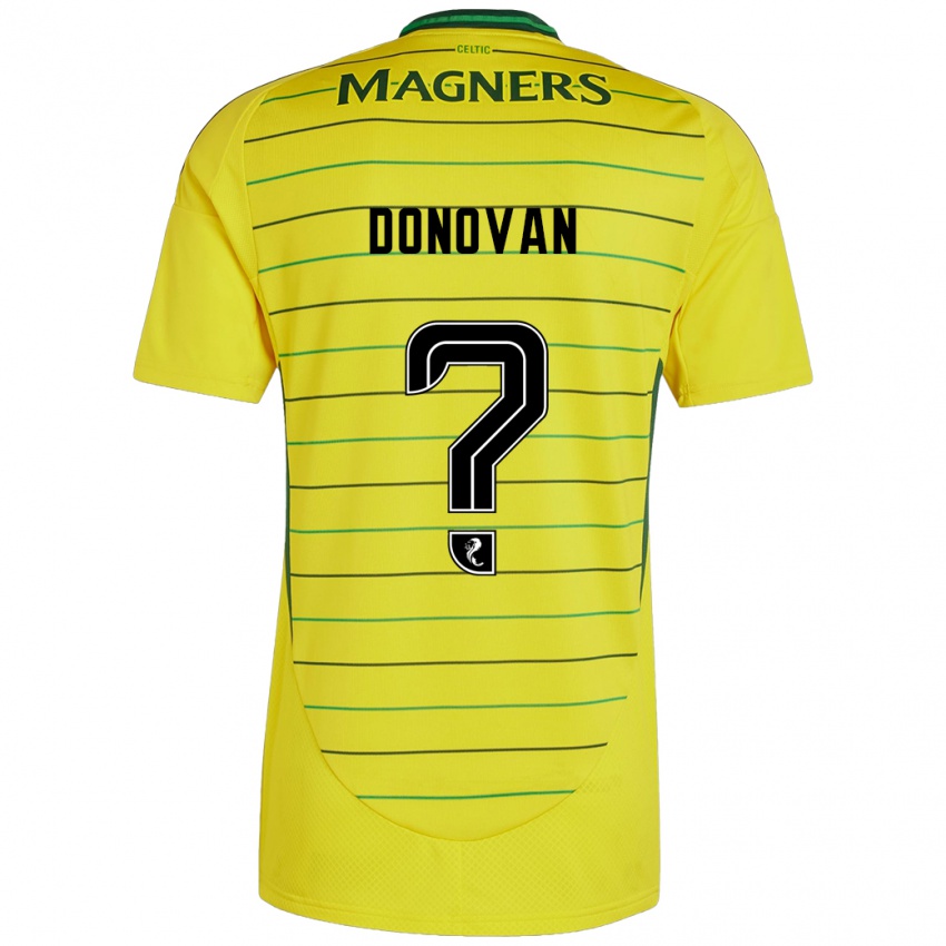 Kinderen Colby Donovan #0 Geel Uitshirt Uittenue 2024/25 T-Shirt