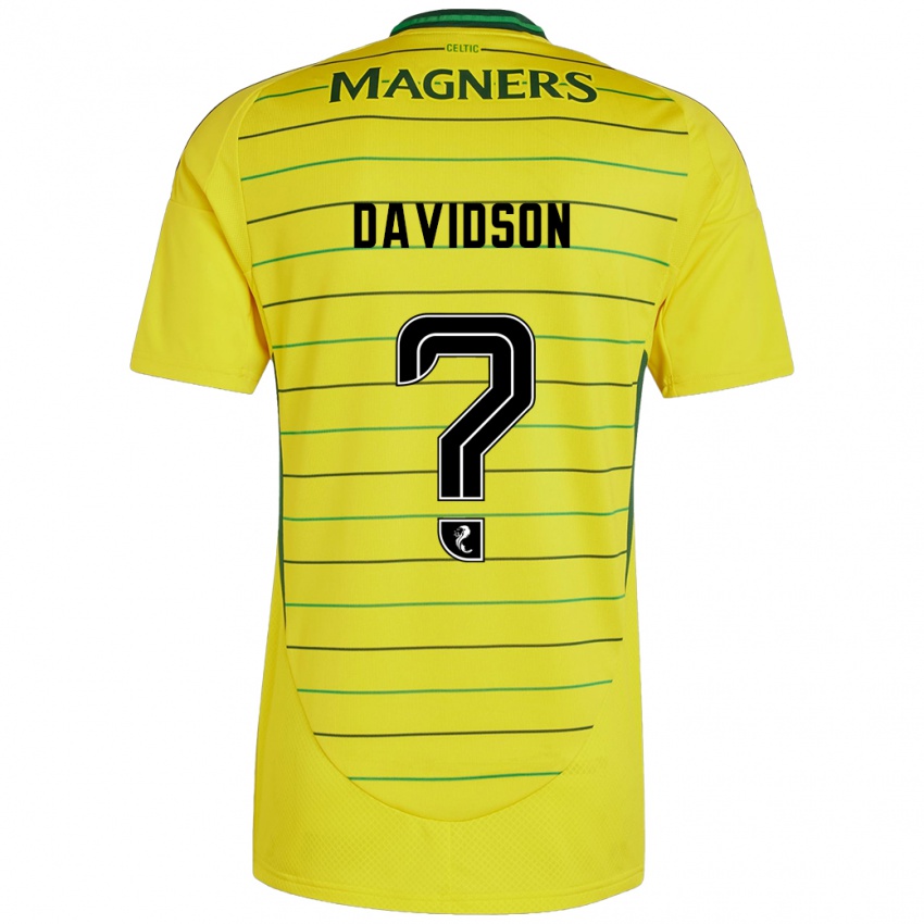 Kinderen Alasdair Davidson #0 Geel Uitshirt Uittenue 2024/25 T-Shirt