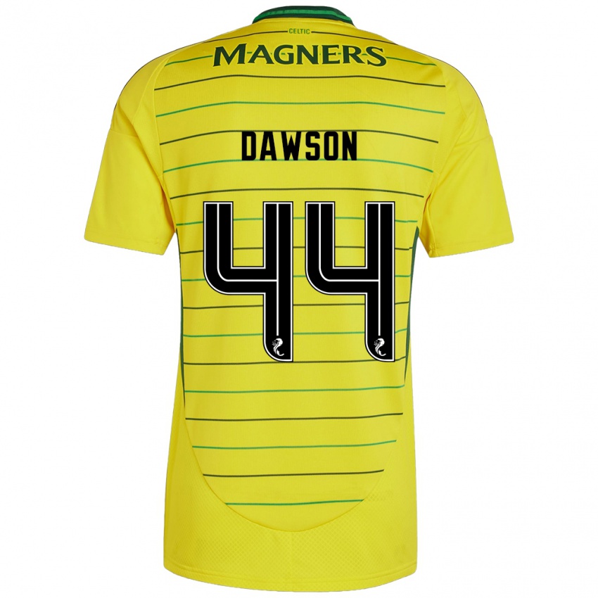 Kinderen Joey Dawson #44 Geel Uitshirt Uittenue 2024/25 T-Shirt