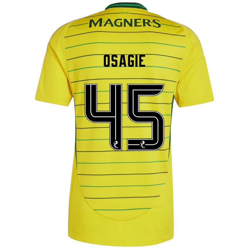 Kinderen Justin Osagie #45 Geel Uitshirt Uittenue 2024/25 T-Shirt