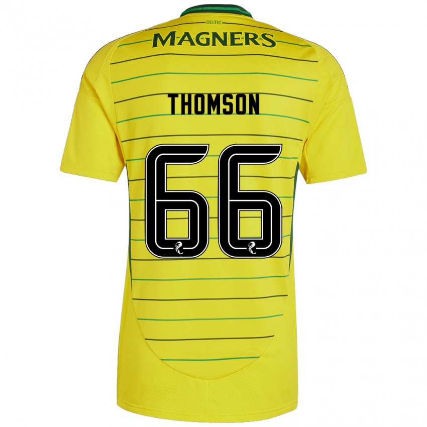 Kinderen Corey Thomson #66 Geel Uitshirt Uittenue 2024/25 T-Shirt