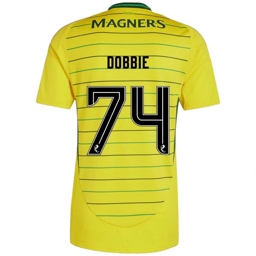 Kinderen Lewis Dobbie #74 Geel Uitshirt Uittenue 2024/25 T-Shirt