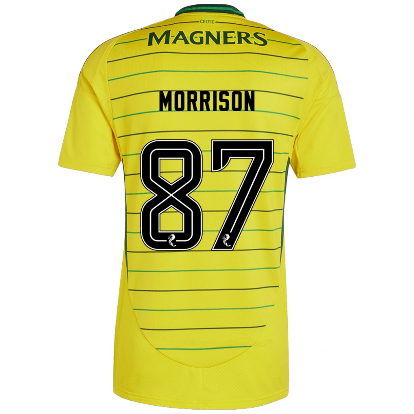 Kinderen Joe Morrison #87 Geel Uitshirt Uittenue 2024/25 T-Shirt