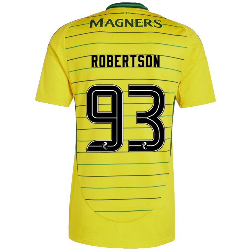 Kinderen Mitchell Robertson #93 Geel Uitshirt Uittenue 2024/25 T-Shirt