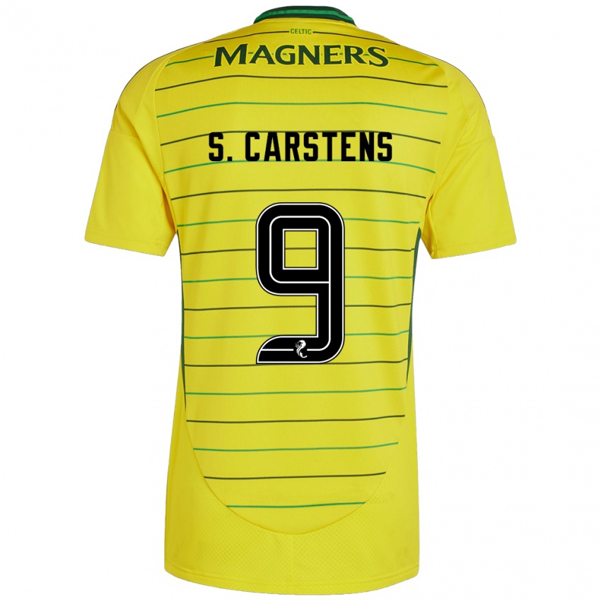 Kinderen Signe Carstens #9 Geel Uitshirt Uittenue 2024/25 T-Shirt