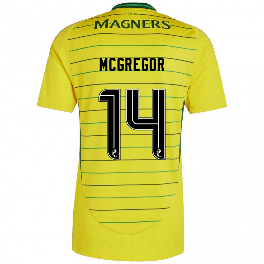 Kinderen Shannon Mcgregor #14 Geel Uitshirt Uittenue 2024/25 T-Shirt