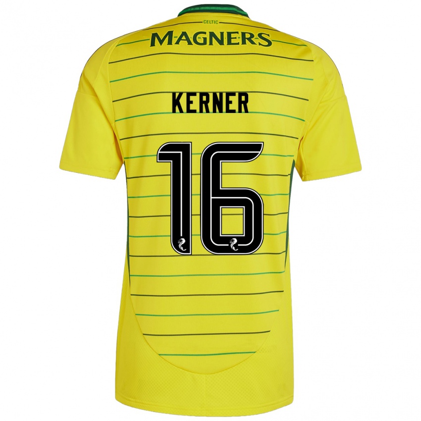 Kinderen Hana Kerner #16 Geel Uitshirt Uittenue 2024/25 T-Shirt