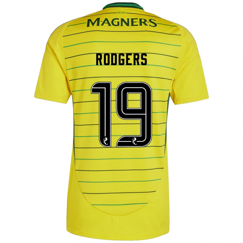 Kinderen Lisa Rodgers #19 Geel Uitshirt Uittenue 2024/25 T-Shirt