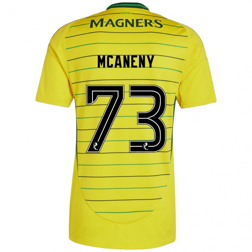 Kinderen Maria Mcaneny #73 Geel Uitshirt Uittenue 2024/25 T-Shirt