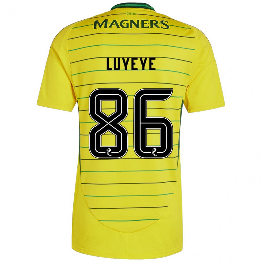 Kinderen Benny-Jackson Luyeye #86 Geel Uitshirt Uittenue 2024/25 T-Shirt