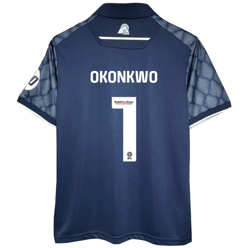 Kinderen Arthur Okonkwo #1 Zwart Uitshirt Uittenue 2024/25 T-Shirt