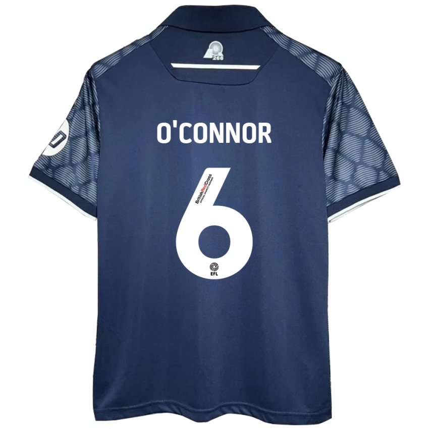 Kinderen Thomas O'connor #6 Zwart Uitshirt Uittenue 2024/25 T-Shirt