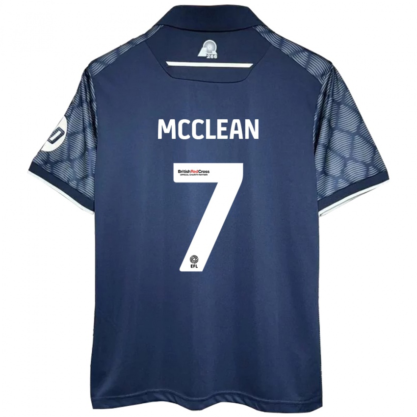 Kinderen James Mcclean #7 Zwart Uitshirt Uittenue 2024/25 T-Shirt