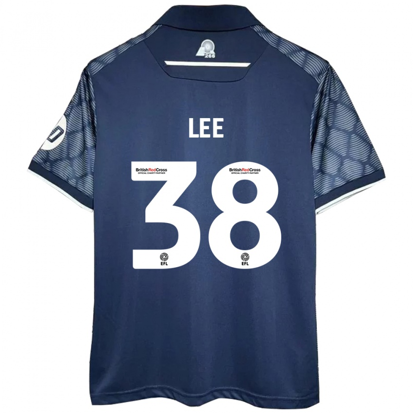 Kinderen Elliot Lee #38 Zwart Uitshirt Uittenue 2024/25 T-Shirt