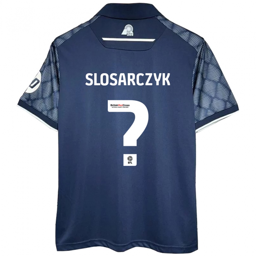 Kinderen Nikolas Slosarczyk #0 Zwart Uitshirt Uittenue 2024/25 T-Shirt