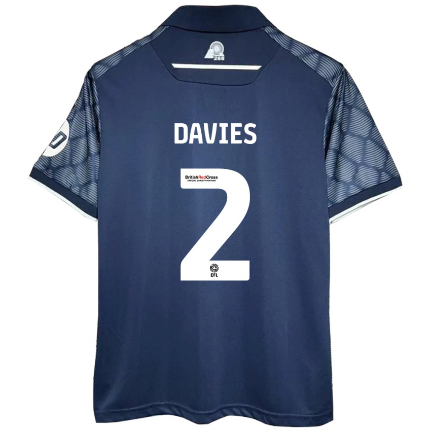 Kinderen Phoebe Davies #2 Zwart Uitshirt Uittenue 2024/25 T-Shirt