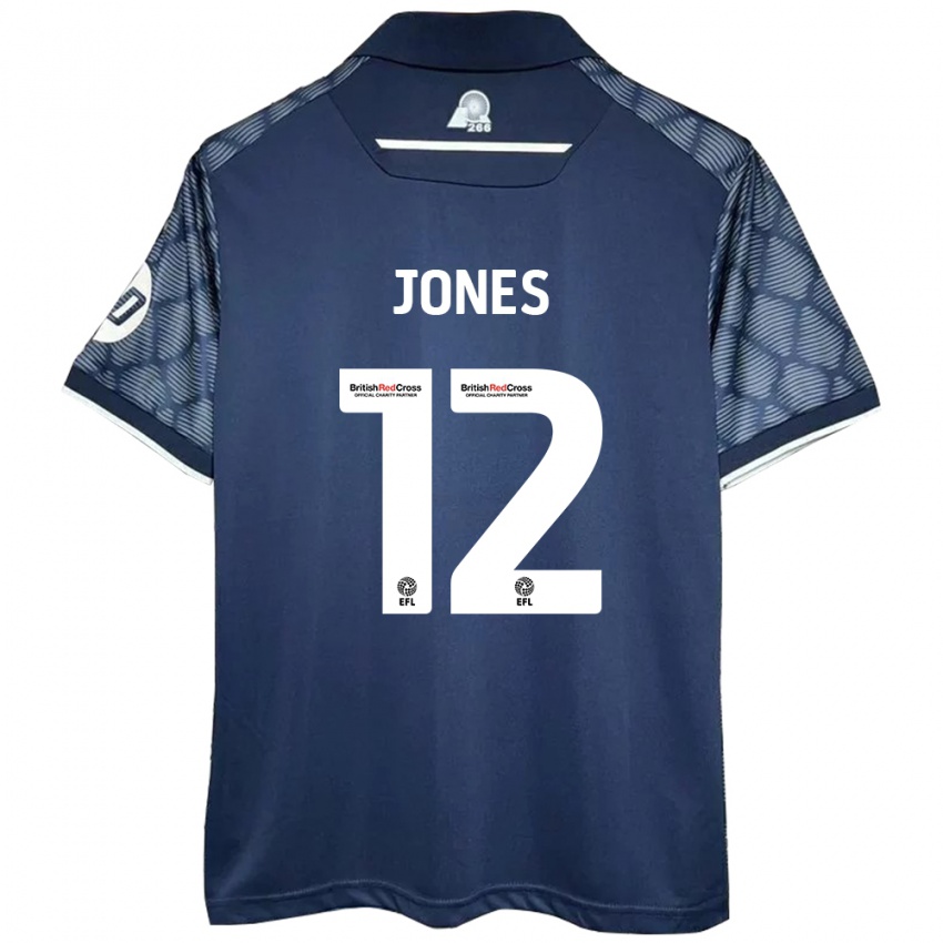 Kinderen Carra Jones #12 Zwart Uitshirt Uittenue 2024/25 T-Shirt