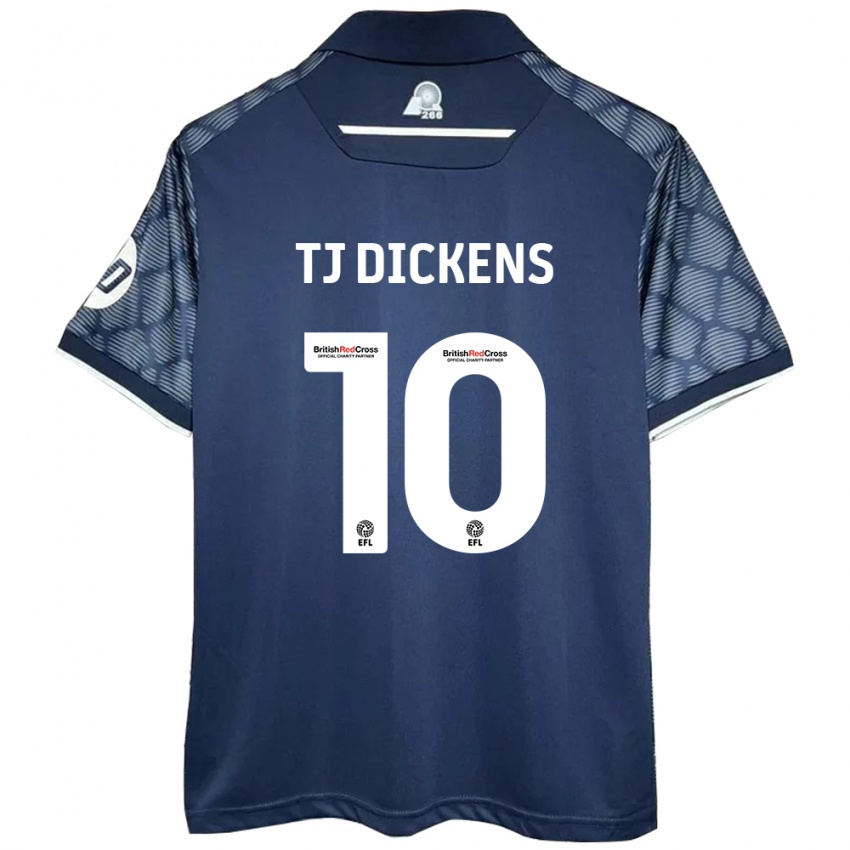 Kinderen Tonicha Tj Dickens #10 Zwart Uitshirt Uittenue 2024/25 T-Shirt