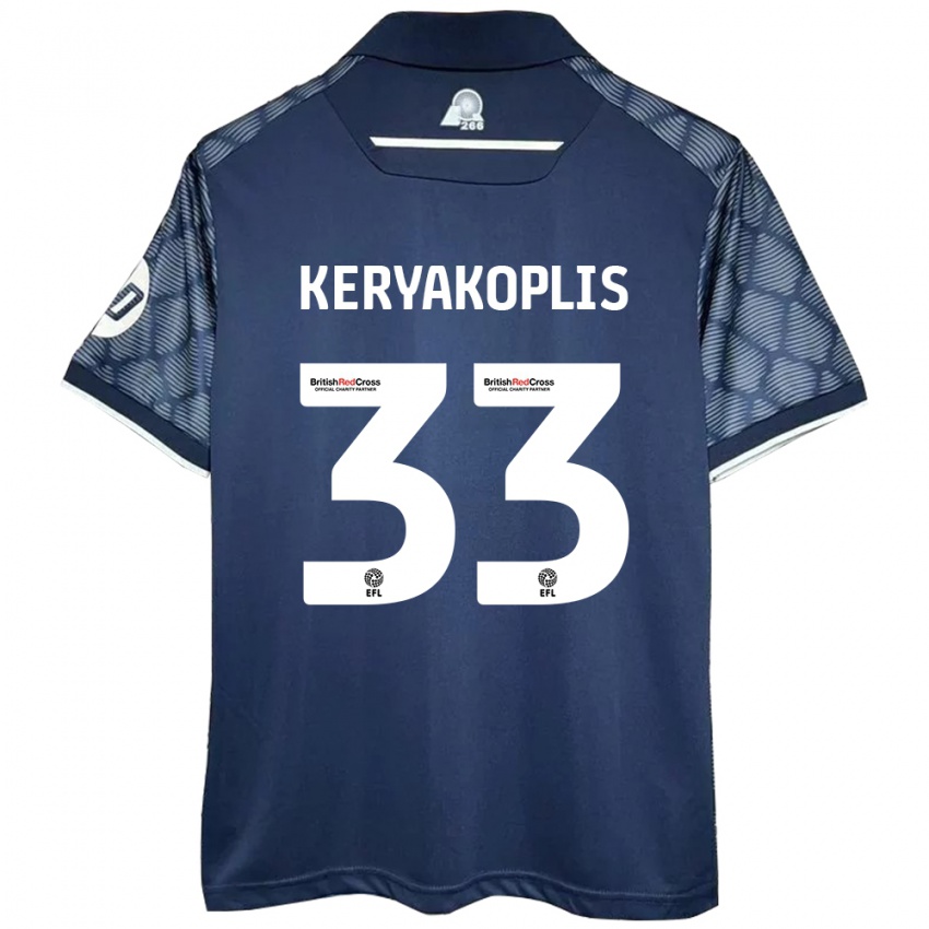 Kinderen Hannah Keryakoplis #33 Zwart Uitshirt Uittenue 2024/25 T-Shirt