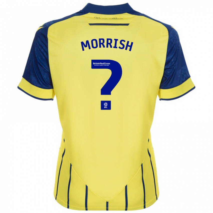 Kinderen Rhys Morrish #0 Geel Blauw Uitshirt Uittenue 2024/25 T-Shirt