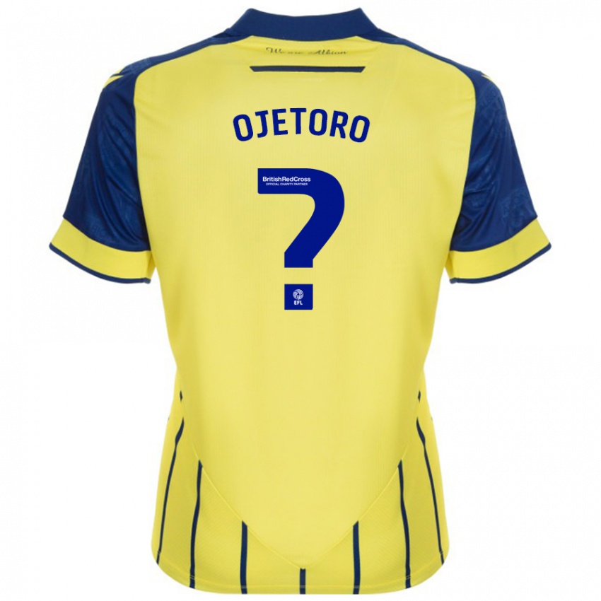 Kinderen Wahab Ojetoro #0 Geel Blauw Uitshirt Uittenue 2024/25 T-Shirt