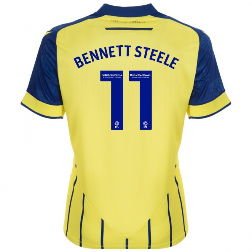 Kinderen Lizzie Bennett-Steele #11 Geel Blauw Uitshirt Uittenue 2024/25 T-Shirt