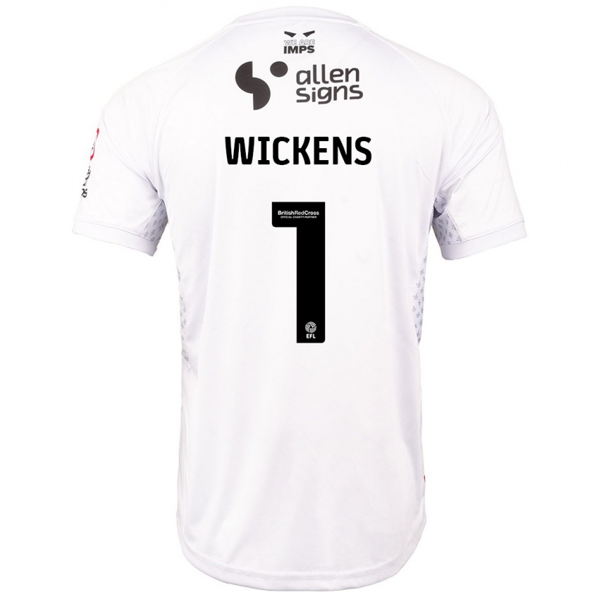 Kinderen George Wickens #1 Rood Wit Uitshirt Uittenue 2024/25 T-Shirt