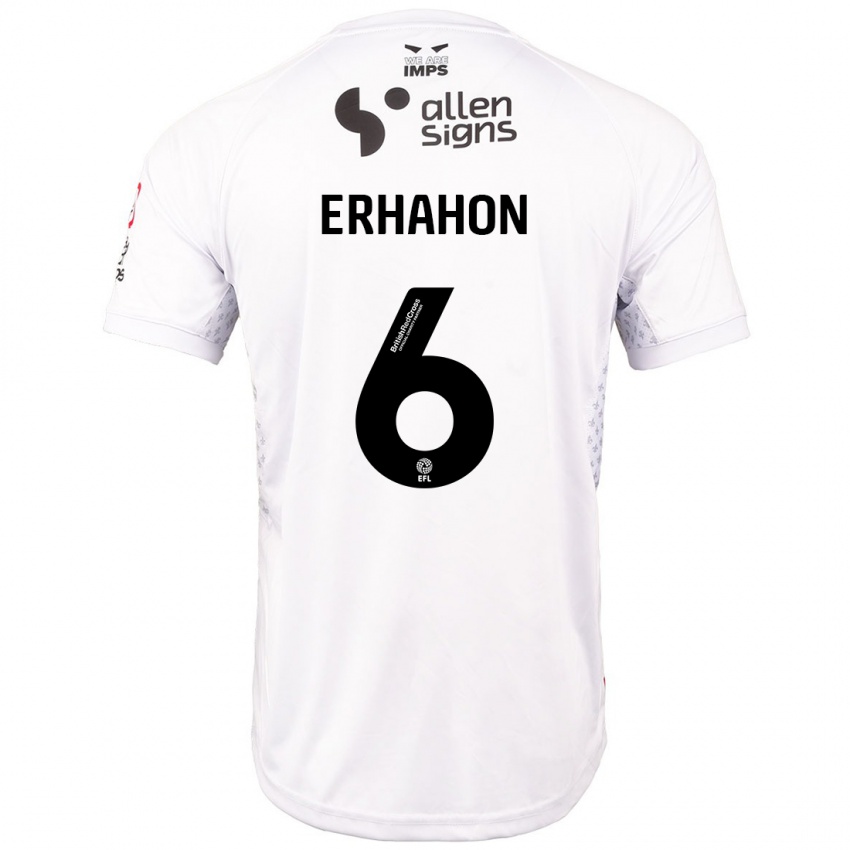 Kinderen Ethan Erhahon #6 Rood Wit Uitshirt Uittenue 2024/25 T-Shirt