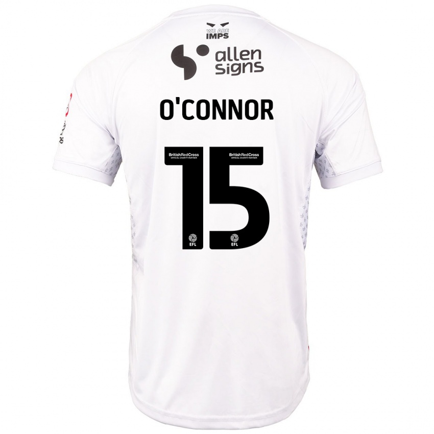 Kinderen Paudie O'connor #15 Rood Wit Uitshirt Uittenue 2024/25 T-Shirt