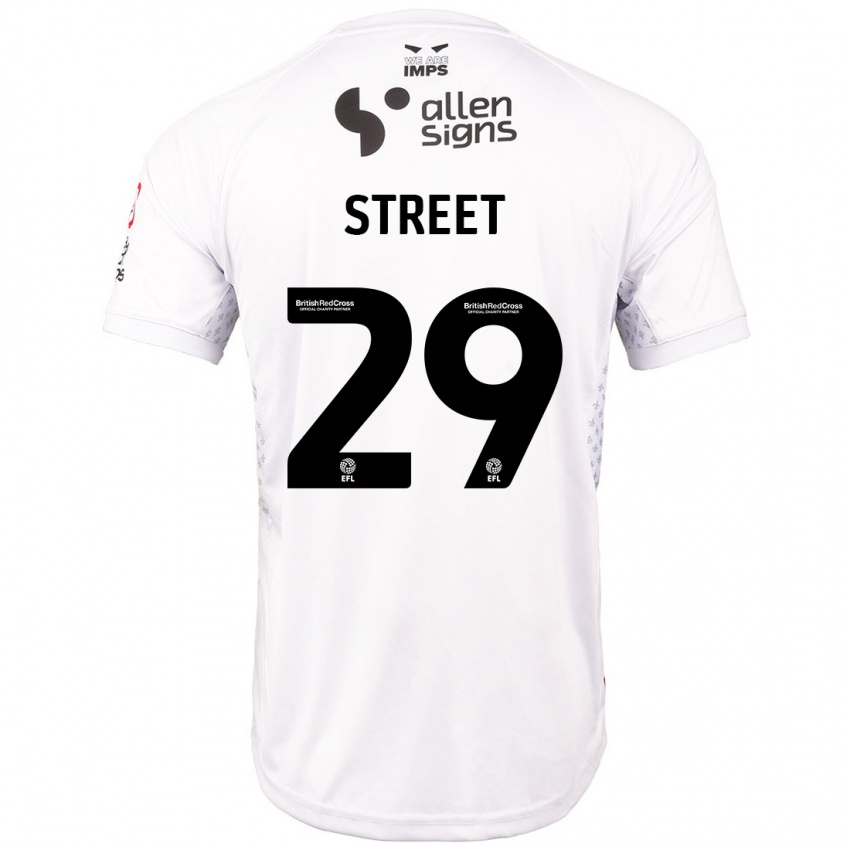 Kinderen Robert Street #29 Rood Wit Uitshirt Uittenue 2024/25 T-Shirt