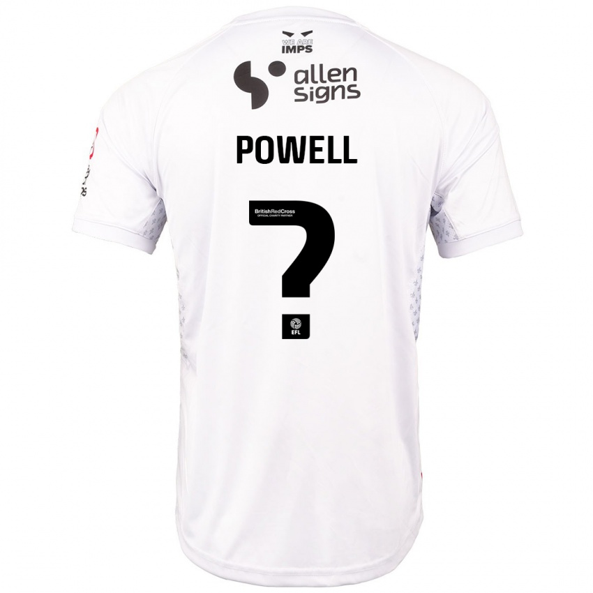 Kinderen Darryl Powell #0 Rood Wit Uitshirt Uittenue 2024/25 T-Shirt