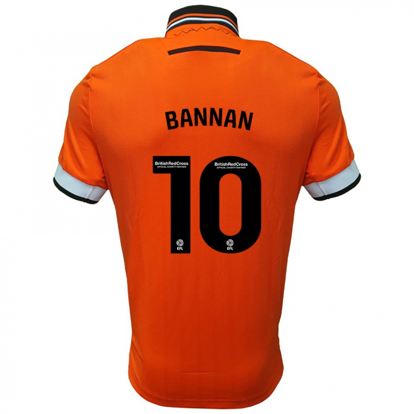 Kinderen Barry Bannan #10 Oranje Wit Uitshirt Uittenue 2024/25 T-Shirt