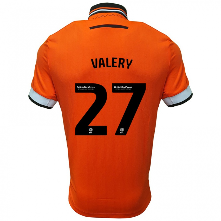 Kinderen Yan Valery #27 Oranje Wit Uitshirt Uittenue 2024/25 T-Shirt