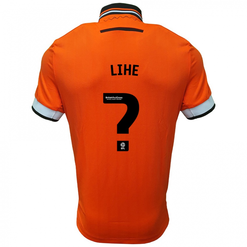 Kinderen Harris Lihe #0 Oranje Wit Uitshirt Uittenue 2024/25 T-Shirt