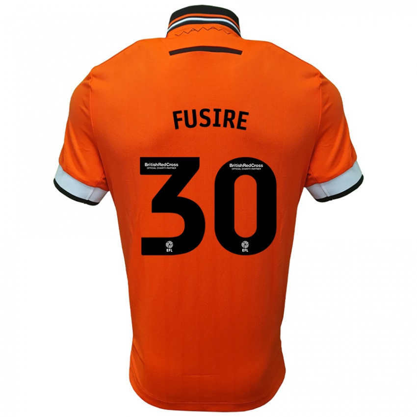 Kinderen Sean Fusire #30 Oranje Wit Uitshirt Uittenue 2024/25 T-Shirt