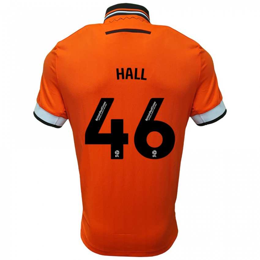 Kinderen Jack Hall #46 Oranje Wit Uitshirt Uittenue 2024/25 T-Shirt