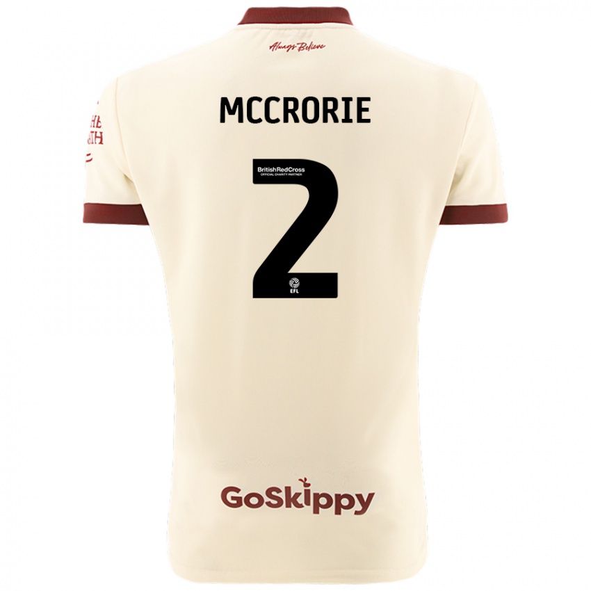 Kinderen Ross Mccrorie #2 Crèmewit Uitshirt Uittenue 2024/25 T-Shirt