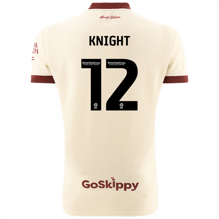 Kinderen Jason Knight #12 Crèmewit Uitshirt Uittenue 2024/25 T-Shirt