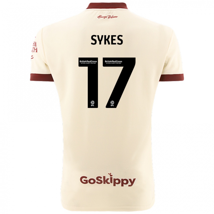 Kinderen Mark Sykes #17 Crèmewit Uitshirt Uittenue 2024/25 T-Shirt