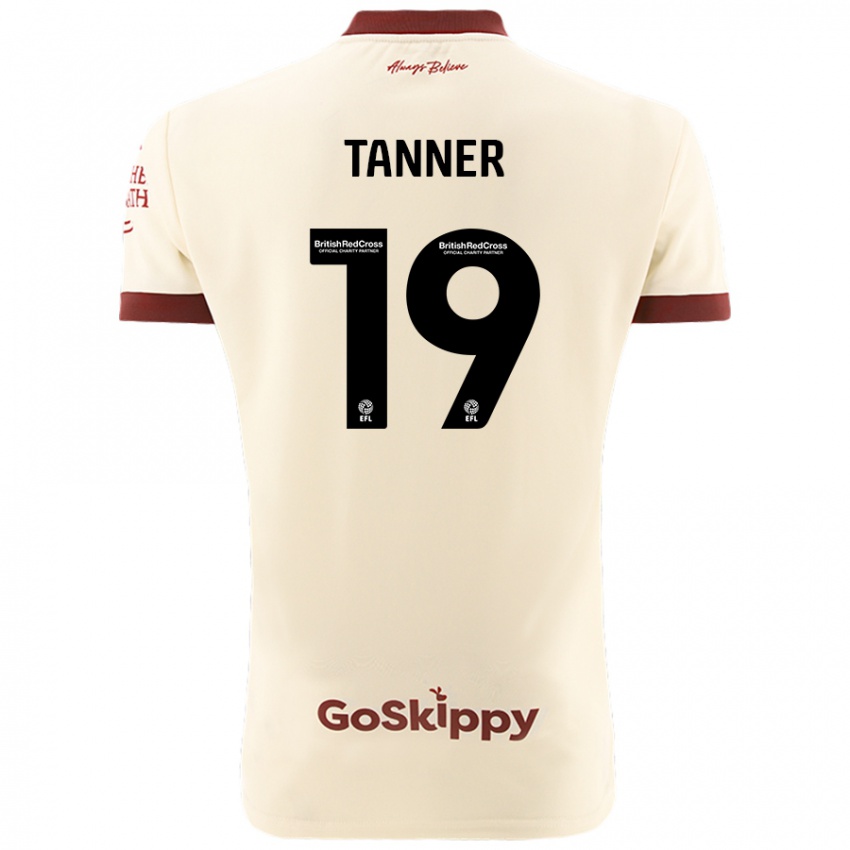 Kinderen George Tanner #19 Crèmewit Uitshirt Uittenue 2024/25 T-Shirt