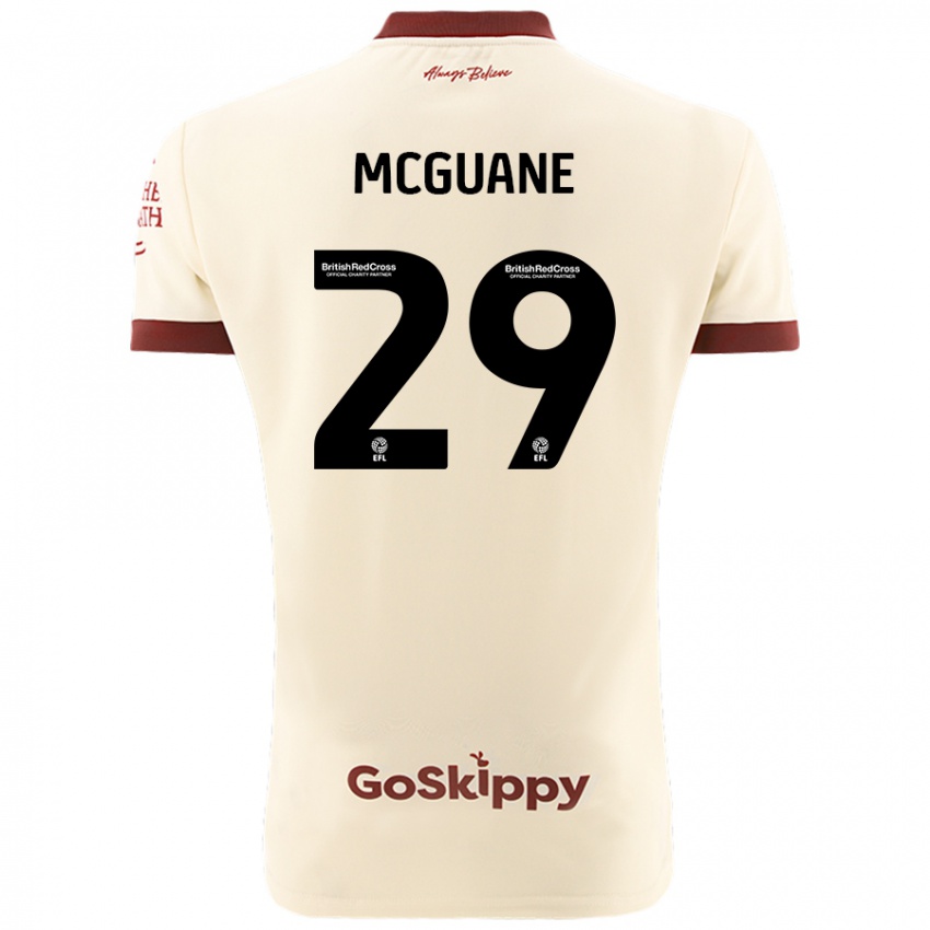 Kinderen Marcus Mcguane #29 Crèmewit Uitshirt Uittenue 2024/25 T-Shirt