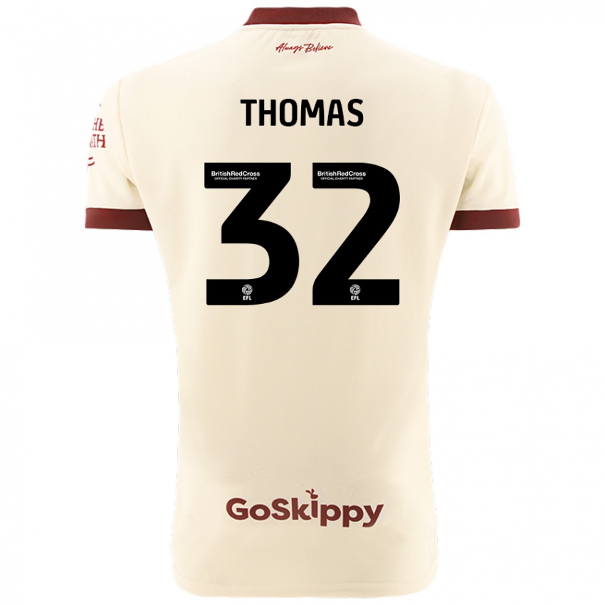 Kinderen Lewis Thomas #32 Crèmewit Uitshirt Uittenue 2024/25 T-Shirt