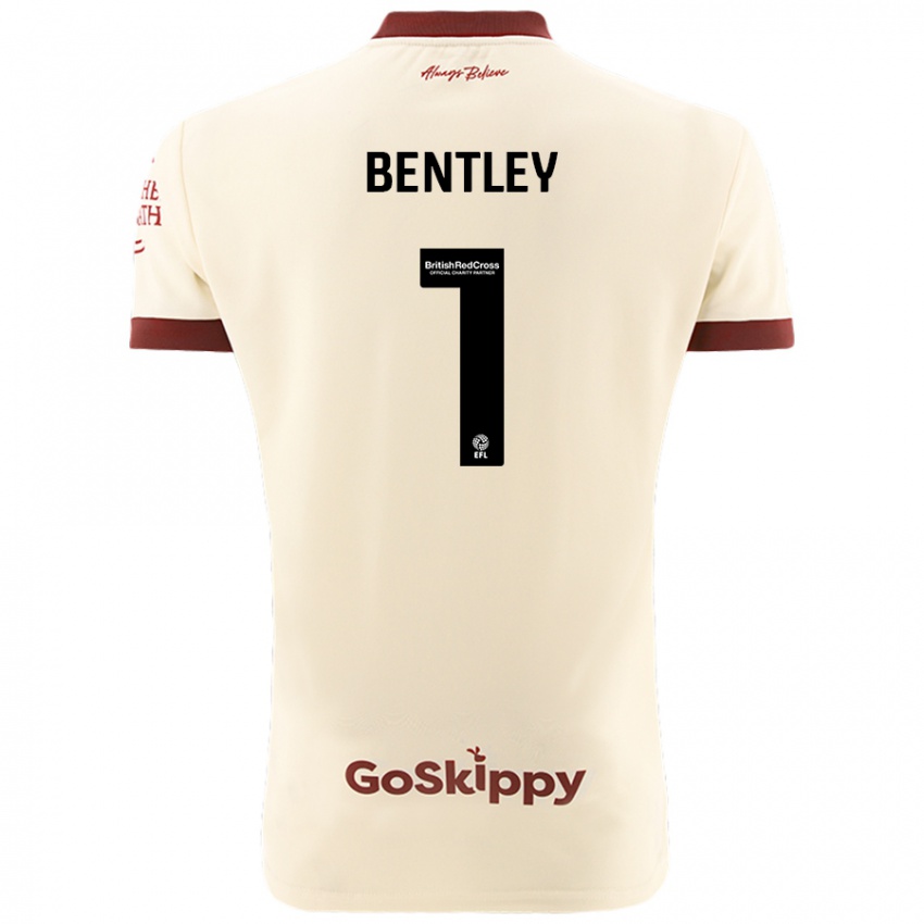 Kinderen Fran Bentley #1 Crèmewit Uitshirt Uittenue 2024/25 T-Shirt