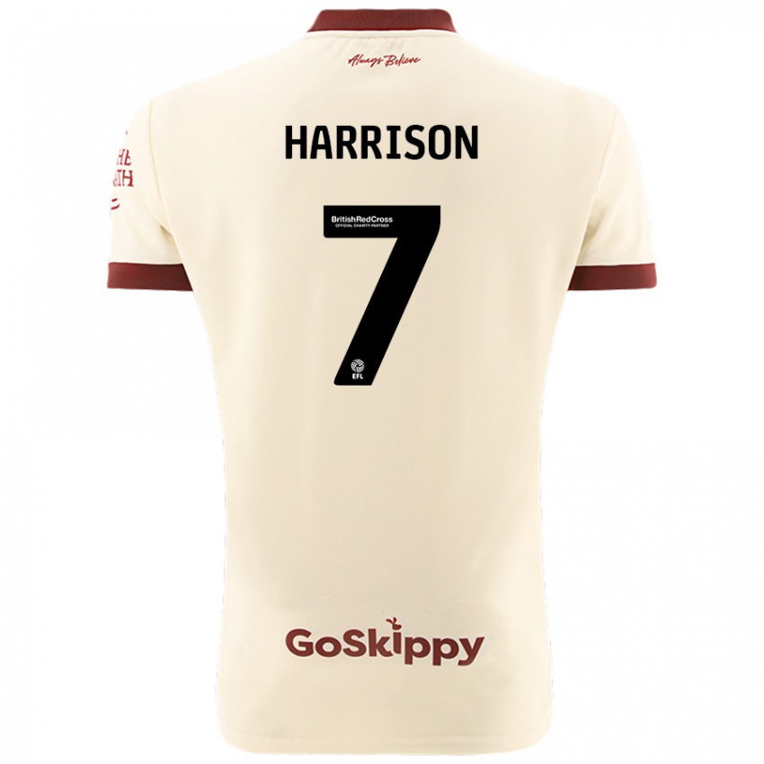 Kinderen Abi Harrison #7 Crèmewit Uitshirt Uittenue 2024/25 T-Shirt